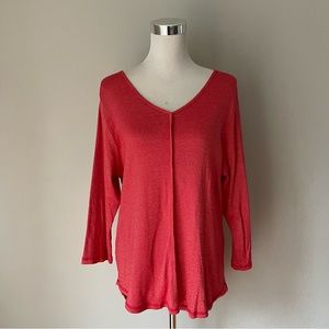 C.M.C Red Stretch Jersey Top Size XL